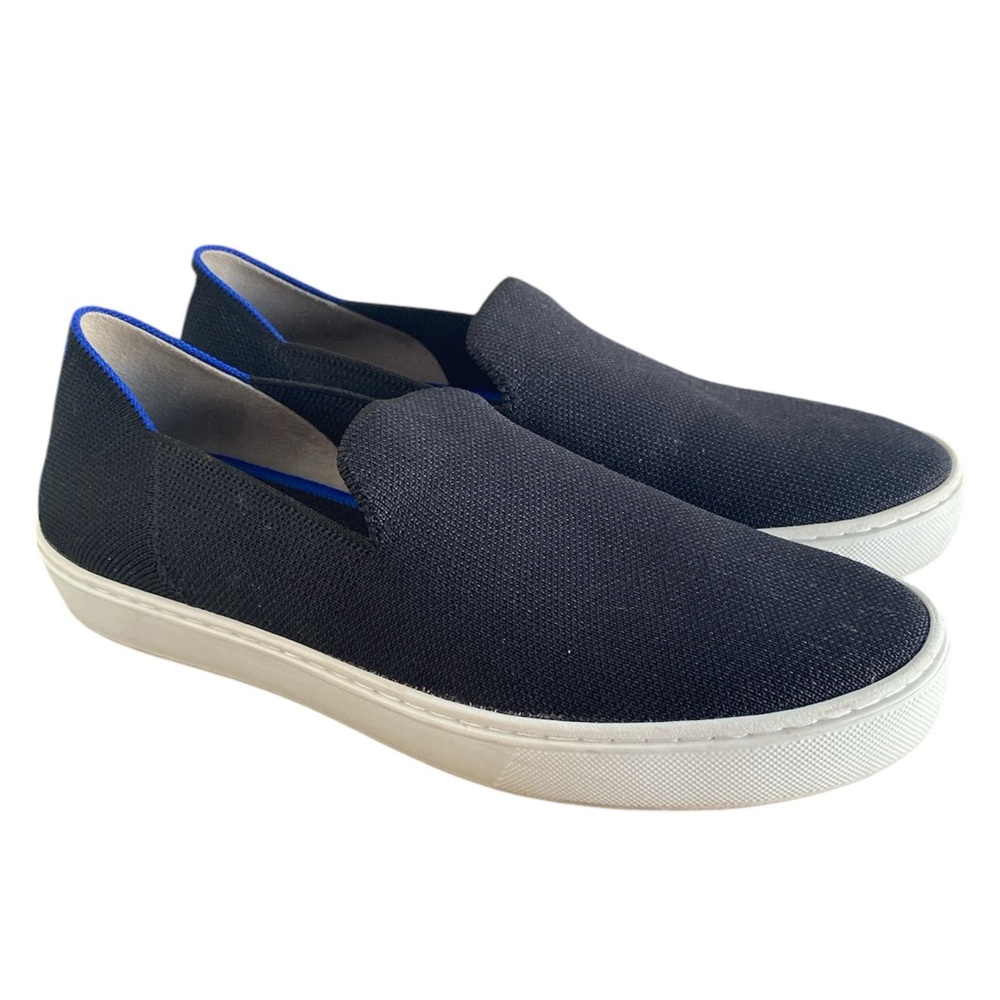 Rothy’s The Sneaker Black Slip On Round Toe Shoe, Women’s 8.5